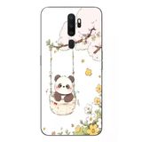 Oppo A5 2020 Uyumlu Sallanan Panda Baskılı Silikon Kılıf