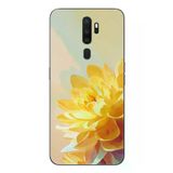 Oppo A5 2020 Uyumlu Sarı Çiçek Baskılı Silikon Kılıf
