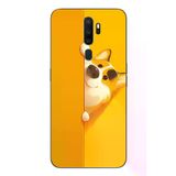 Oppo A5 2020 Uyumlu Sarı Köpek Baskılı Silikon Kılıf