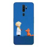 Oppo A5 2020 Uyumlu Sarışın Çocuk ve Köpek Baskılı Silikon Kılıf
