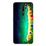 Oppo A5 2020 Uyumlu Tatil Kumsal Gecesi Baskılı Silikon Kılıf