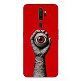 Oppo A5 2020 Uyumlu Tek Göz Elde Baskılı Silikon Kılıf