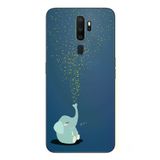 Oppo A5 2020 Uyumlu Uyuyan Fil Baskılı Silikon Kılıf