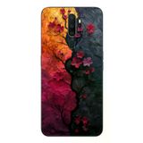 Oppo A5 2020 Uyumlu Yaprak Geçişkenliği Baskılı Silikon Kılıf