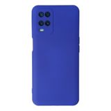 Oppo A54 4g ile uyumlu Kapak Içi Kadife Kamera Korumalı Lansman Silikon Kılıf - Koyu Mavi