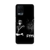 Oppo A54 Uyumlu Mustafa Kemal Atatürk Ve Kurt Desenli Silikon Kılıf