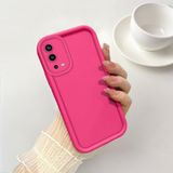 Oppo A55 4G ile Uyumlu Desenli Yüksek Kalite Pembe Silikon Kılıf Kamera Korumalı Düşmeye Dayanıklı Kapak Telefon Kılıfı