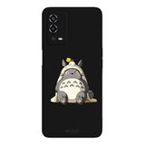 Oppo A55 4G İle Uyumlu Siyah Forest Giant Desenli Silikon Kılıf