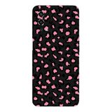 Oppo A55 4G İle Uyumlu Siyah Pink Savage Desenli Silikon Kılıf
