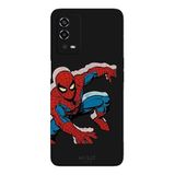 Oppo A55 4G İle Uyumlu Siyah Ready To Leap Desenli Silikon Kılıf