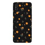 Oppo A55 4G İle Uyumlu Siyah Sunset Garden Desenli Silikon Kılıf