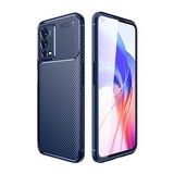 Oppo A55 4G Kılıf Karbon Silikon Case