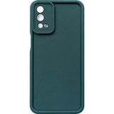Oppo A55 4g Uyumlu Kamera Çıkıntılı Mat Silikon Telefon Kılıfı Yeşil