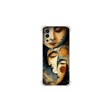 Oppo A55 ile uyumlu Köşe Korumalı Kılıf Metamorfoz Berrak Rüya Tasarımlı Uv Baskılı