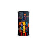 Oppo A55 ile uyumlu Köşe Korumalı Kılıf Metamorfoz Trinite Tasarımlı Uv Baskılı