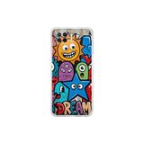 Oppo A73 ile Uyumlu Grafiti Dream Street Tasarımlı Şeffaf Silikon Kılıf