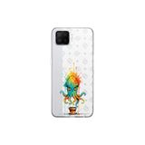Oppo A73 ile uyumlu Splash ahtapot Tasarımlı Slimfit şeffaf silikon kılıf