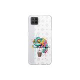Oppo A73 ile Uyumlu Splash Bukalemun Tasarımlı Şeffaf Silikon Kılıf