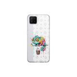Oppo A73 ile Uyumlu Splash Bukalemun Tasarımlı Slimfit Şeffaf Silikon Kılıf