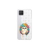 Oppo A73 ile Uyumlu Splash Kirpi Tasarımlı Şeffaf Silikon Kılıf