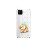 Oppo A73 ile Uyumlu Splash Köpek Tasarımlı Slimfit Şeffaf Silikon Kılıf