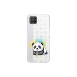 Oppo A73 ile Uyumlu Splash Panda Tasarımlı Şeffaf Silikon Kılıf