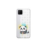 Oppo A73 ile Uyumlu Splash Panda Tasarımlı Slimfit Şeffaf Silikon Kılıf