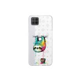 Oppo A73 ile Uyumlu Splash Tembel Hayvan Tasarımlı Şeffaf Silikon Kılıf