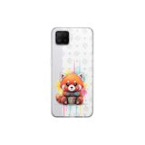 Oppo A73 ile Uyumlu Splash Tilki Tasarımlı Slimfit Şeffaf Silikon Kılıf