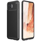 Oppo A73 Kılıf Kamera Çıkıntılı Karbon Fiber Dokulu Renk Atmaz Kapak Negro