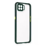 Oppo A73 Kılıf Miami Şeffaf Silikon - Koyu Yeşil-(5796)