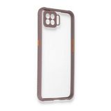 Oppo A73 Miami Şeffaf Silikon Açık Mor Kılıf