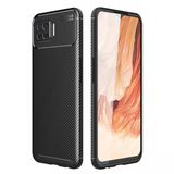 Oppo A73 Uyumlu Kılıf Auto Focus Karbon Kapak - Siyah