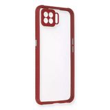 Oppo A73 Uyumlu Kılıf Miami Şeffaf Silikon - Fuşya
