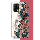 Oppo A74 Uyumlu Etnik Çiçek Deseni Baskılı Silikon Kılıf