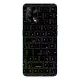 Oppo A74 Uyumlu Klavye Tuşları Baskılı Silikon Kılıf