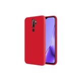 Oppo A9 2020 Içi Kadife Soft Logosuz Lansman Silikon Kılıf - Kırmızı