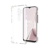 Oppo A9 2020 ile Uyumlu Kapak Kamera Korumalı Antişok Airbag Köşe Korumalı Silikon Şeffaf Kılıf