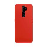 Oppo A9 2020 İle Uyumlu Kılıf Kamera Korumalı Silikon Rubber Arka Kapak Kırmızı