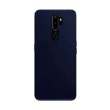 Oppo A9 2020 İle Uyumlu Kılıf Kamera Korumalı Silikon Ruber Arka Kapak Lacivert