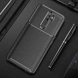 Oppo A9 2020 Kılıf Karbon Görünümlü Silikon Zipax-Zr-Negro