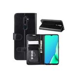 Oppo A9 2020 Kılıf Tam Kaplar Deri Dokulu Kapaklı Kartvizit Bölmeli Cüzdan Standlı Kartlıklı