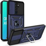 Oppo A9 2020 Kılıf Tam Koruma Sağlayan Çift Katmanlı Sert Tank Kapak Ryc/sürgülü - Lacivert