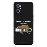 Oppo A96 4G İle Uyumlu Siyah Nap Mod Desenli Silikon Kılıf