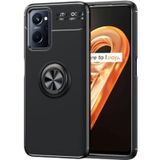 Oppo A96 4g Kılıf Yüzüğü Stant Ve Araç Tutucu Olabilen Şık Esnek Premium Silikon Kapak Ryc/ravel Siyah