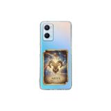 OPPO A96 ile Uyumlu Burç Kartları Koç Tasarımlı Şeffaf Silikon Kılıf