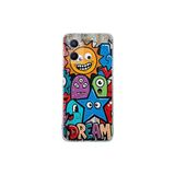 OPPO A96 ile Uyumlu Grafiti Dream Street Tasarımlı Şeffaf Silikon Kılıf