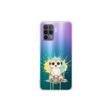 OPPO A96 ile Uyumlu Splash Mirket Tasarımlı Slimfit Şeffaf Silikon Kılıf