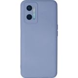 Oppo A96 Kılıf Nano içi Kadife Silikon - Lila-(5796)