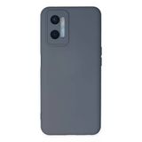 Oppo A96 Uyumlu Kılıf Nano İçi Kadife Silikon - Gri